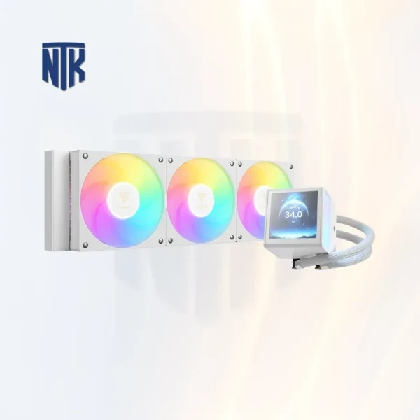 Tản nhiệt nước AIO Gamdias CHIONE P5-360 White | ARGB | 12 V (Fan) / 5V(LED)