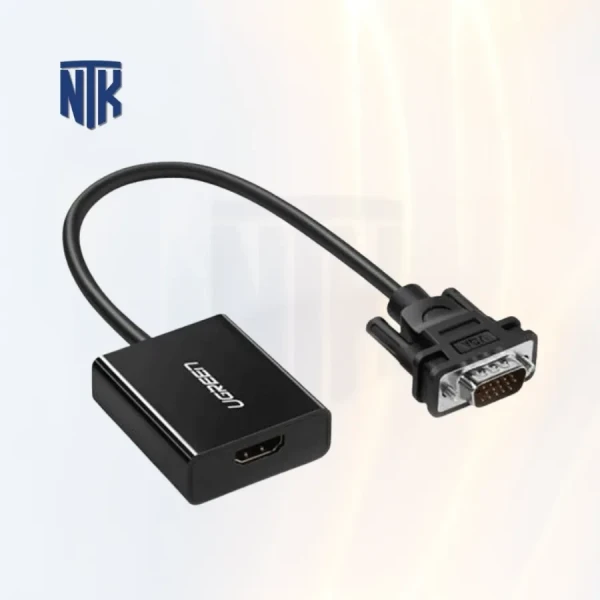 Cáp chuyển đổi VGA sang HDMI+Audio Ugreen 50945 | 1080P@60Hz