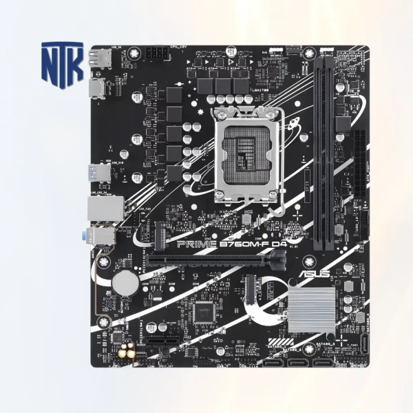 Mainboard Asus PRIME B760M-F D4 | LGA1700 · 2xDDR4 · PCIe 4.0 | HDMI 1.4 · USB-A 5Gbps | Aura Sync ARGB · Micro-ATX