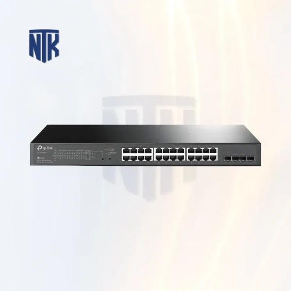 Switch PoE 24 Port TP-Link JetStream TL-SG2428P | 24× RJ45 Gigabit · 4× SFP Gigabit |  IEEE 802.3i/u/ab/z/ad/x/az · 802.1d/s/w/q/p/x