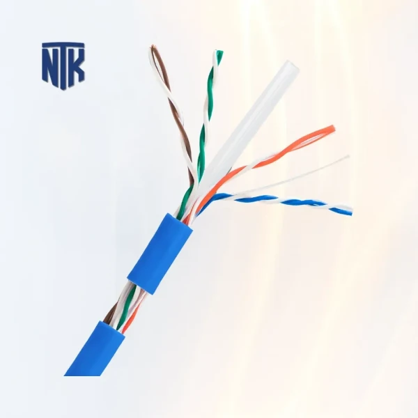 Cáp mạng Cat6 UTP Aptek (630-1103-3) | lõi đồng 99,9% | Copper 24AWG | vỏ PVC xanh dương | 1Gbps/100m | Ethernet (PoE) | 305m