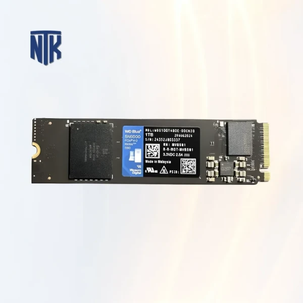 SSD NVMe 1TB Western Digital SN5000 | M.2 PCIe | Read: 5150 MB/s + Write 4900 MB/s | Gen 4x4