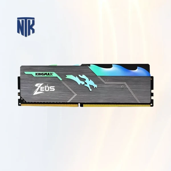 RAM RGB 8GB DDR4 3600MHz Kingmax Zeus Dragon | 28.8GB/s · 1.35V · 288-pin · XMP 2.0 | LED lighting