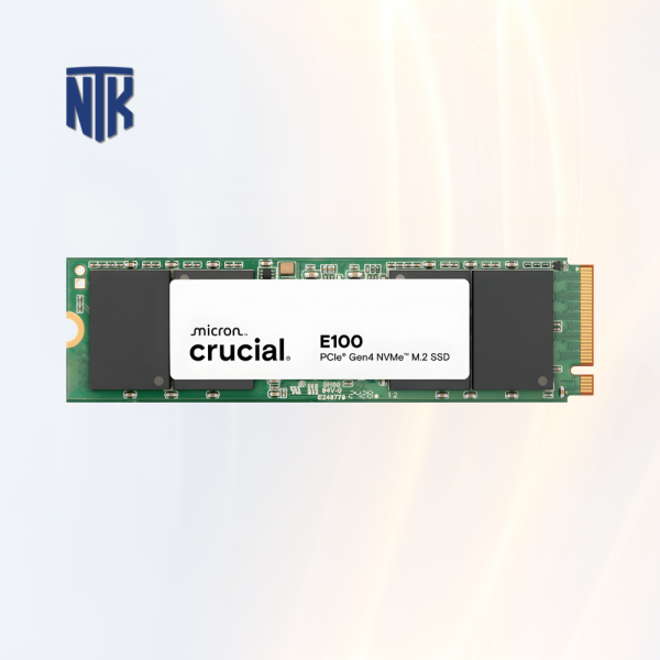 SSD NVMe 480GB Crucial E100 (CT480E100SSD8) | Đọc 4,700 MB/s · Ghi 2,500 MB/s · 60 TBW | M.2-2280 · PCIe Gen4 x4