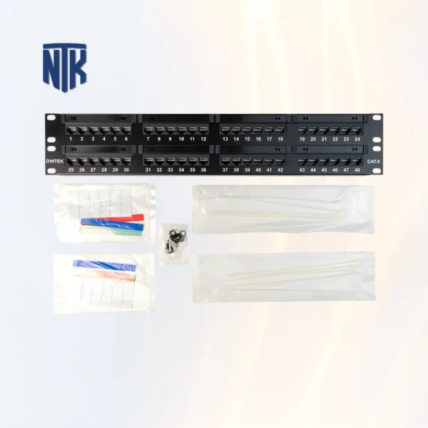 Patch Panel 48 Port 2U Cat6 UTP Dintek PowerMAX (1402-04012)