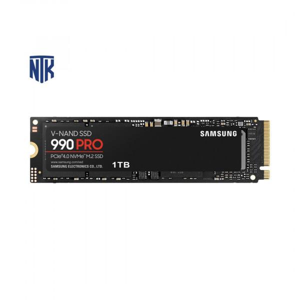 SSD NVMe 1TB Samsung 990 PRO (MZ-V9P1T0BW) | Đọc 7.450 MB/s · Ghi 6.900 MB/s · 1GB DDR4 SDRAM | PCIe Gen 4.0 x4 · NVMe 2.0 · M.2 2280 · V-NAND TLC