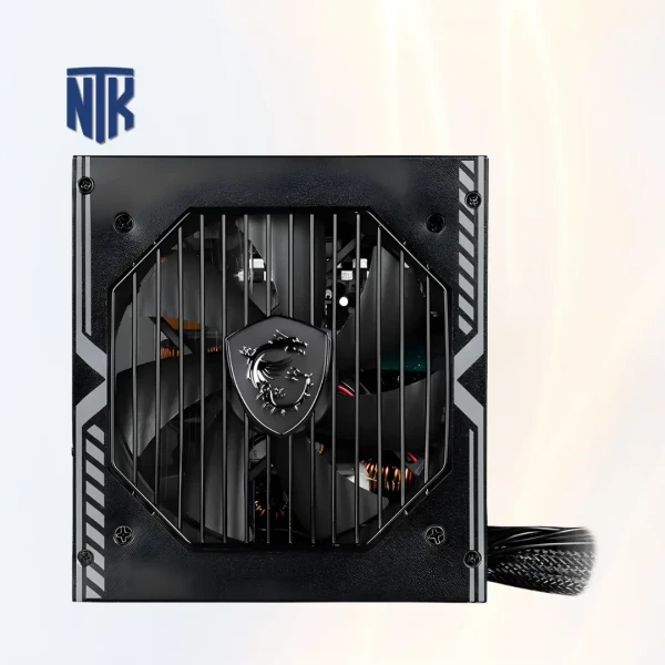 Nguồn 750W MSI MAG A750BN PCIE5 III | 80 PLUS Bronze · ATX · Active PFC · Non-Modular | ATX 1x 24-pin · CPU 2x EPS (4+4 pin) · PCIe 5.0 1x 16-pin (300W) · PCIe 2x 6+2 pin · SATA 5 · Peripheral 2x 4-pin · FDD 1x 4-pin