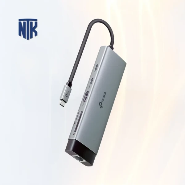 Bộ chia USB Type-C ra 9 cổng TP-Link UH9120C | HDMI 4K@60Hz · LAN 1Gbps · PD 100W · USB 5Gbps · SD/microSD UHS-I · vỏ nhôm