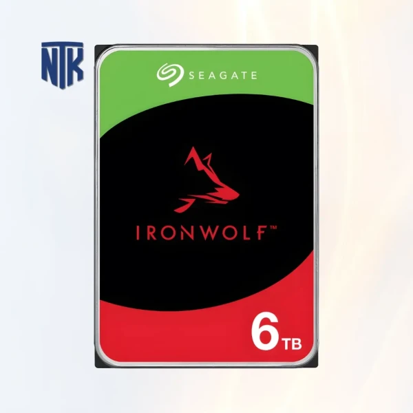 Ổ cứng HDD 6TB Seagate ST6000VN006 | NAS IronWolf · 7200RPM · SATA 6Gb/s · 180MB/s · tải 180TB/năm