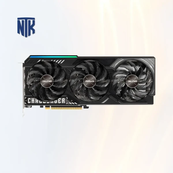 Card màn hình 16GB GDDR6 Asrock RX9070XT Challenger | Boost 2970MHz · PCIe 5.0 · 256-bit · 3 DP 2.1a · HDMI 2.1b · hỗ trợ 8K