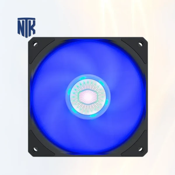 Fan Cooler Master Sickleflow 120 Blue MFX-B2DN-18NPB-R1 | 120mm · PWM 650–1800RPM · 62CFM · 2.5mmH2O · LED xanh · Rifle Bearing · êm 8–27dBA