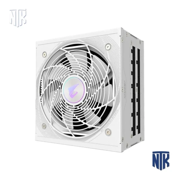 Nguồn máy tính Gigabyte AORUS ELITE P1000W ICE 1000W 80 Plus Platinum Full Modular ATX 3.0 PCIe 5.0 màu trắng