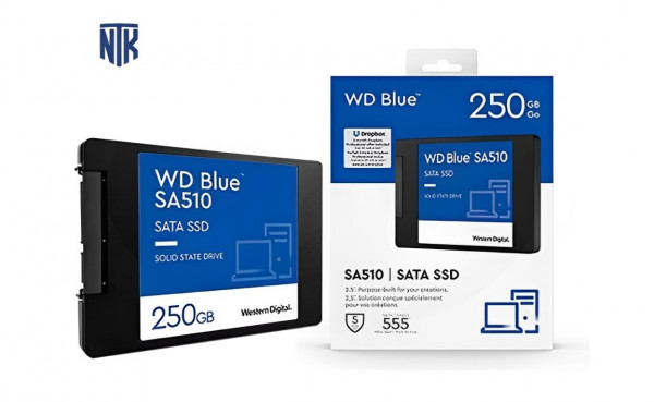 Ổ cứng SSD WD Blue 250GB SATA III (WDS250G3B0A-Blue 2.5 inch)