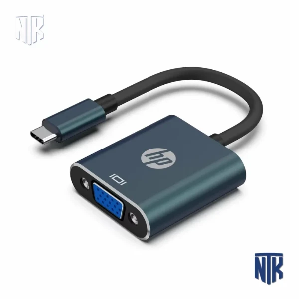 Cáp chuyển Type C sang VGA HP DHC-CT201 8TH71AA | USB-C 3.1 | VGA Full HD 1080p@60Hz | vỏ nhôm | 0.15kg