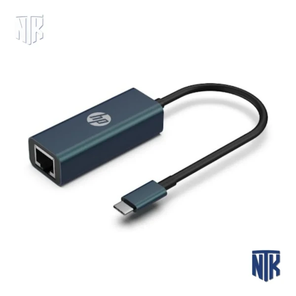Cáp USB Type-C to RJ45 HP 8WW45AA|LAN Gigabit 1000Mbps|Plug & Play|Tương thích laptop USB-C