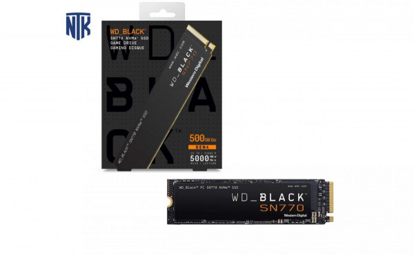 Ổ cứng Western Digital BLACK SN770 500GB M2 PCIe NVMe Gen 4×4 (WDS500G3X0E)