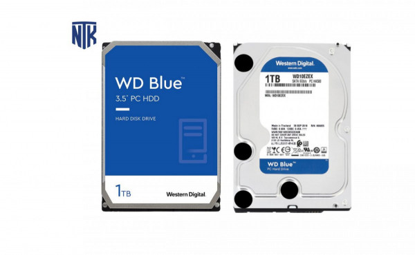 Ổ cứng HDD WD Blue 1TB 3.5 inch SATA III 64MB (WD10EZEX)