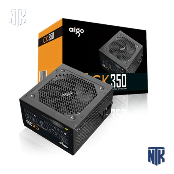 Nguồn máy tính AIGO CK350 | 350W | Cáp lưới | ATX 20+4Pin