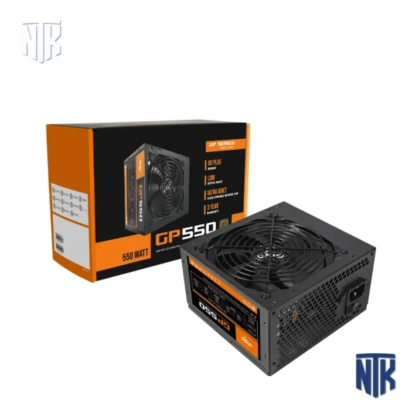 Nguồn máy tính AIGO GP550 | 550W | 80 Plus Bronze | APFC | ATX | Màu đen