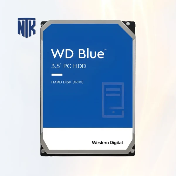 Ổ cứng HDD 4TB WD Blue (WD40EZAX) | 3.5 inch · SATA III (6.0 Gb/s) | Speed 185MB/s · 5400RPM · 256MB Cache