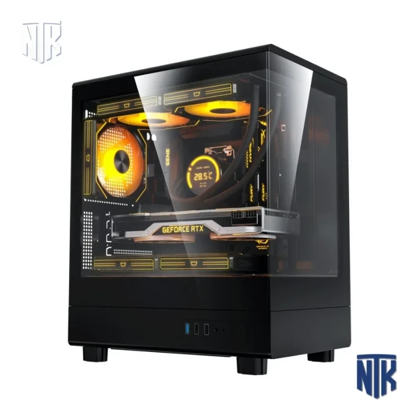 Vỏ Case DarkFlash DB330M Black Glass | M-ATX | Kính Cường Lực | Hỗ Trợ VGA 305mm | Tản Nhiệt Nóc 260mm