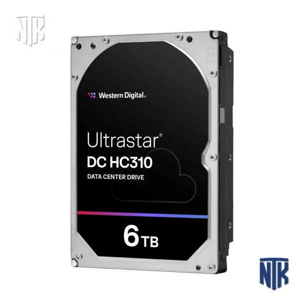 Ổ cứng NAS HDD 6TB WD Ultrastar DC HC310 (0B36039) | SATA 3 (6Gb/s) · 3.5 inch · 512e · 7200rpm · 255MB/s · Cache 256MB · 550TB