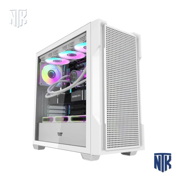 Vỏ case Darkflash DS900 Mesh White | ATX | Kính cường lực | VGA 425mm | Tản CPU 170mm | AIO 360mm