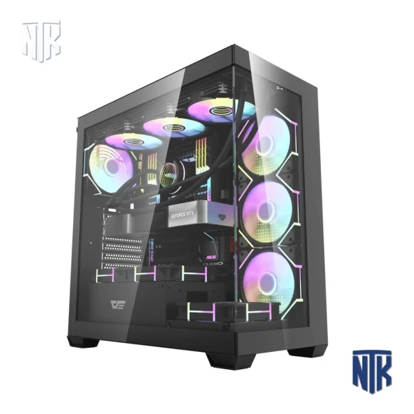 Vỏ Case Darkflash DS900 Black Glass | ATX | Kính Cường Lực | USB Type-C | Hỗ Trợ VGA 425mm | Radiator 360mm