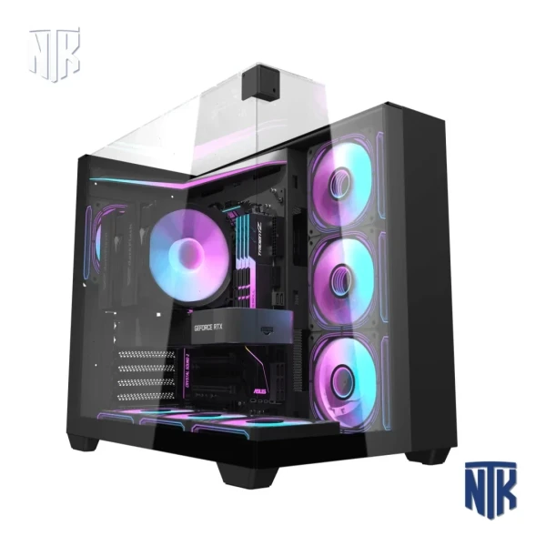 Vỏ case DarkFlash TH285 Black | ATX | 3 mặt kính | VGA 415mm | CPU cooler 160mm | Radiator 360mm