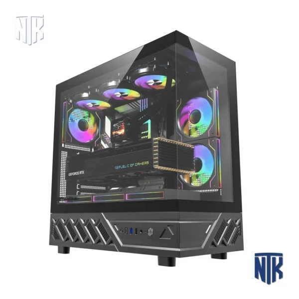 Vỏ Case DarkFlash DS950 Black | ATX | Kính cường lực 270° | USB Type-C | Hỗ trợ VGA 400mm | Sẵn 6 Fan
