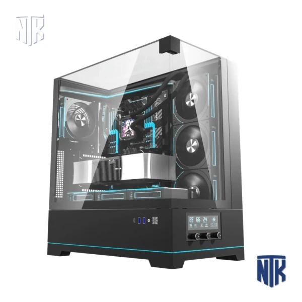 Vỏ case DarkFlash DY450 Pro Black | ATX | SPCC 0.8mm | USB-C | VGA 420mm | CPU 180mm | Radiator 360mm