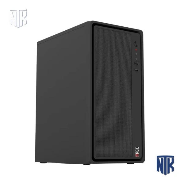 Vỏ case văn phòng Magic M-07 | M-ATX | Mini-ITX | SPCC 0.35mm | Đen | 377x195x399mm
