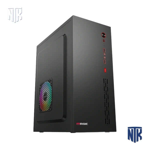 Vỏ case văn phòng Magic M-03 | mATX | Mini-ITX | màu đen | 275 x 170 x 350mm | USB 2.0