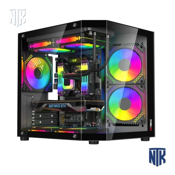 Vỏ case Magic CUBI-M Elite Black | M-ATX | Kính cường lực | VGA 320mm | CPU Cooler 155mm | ATX PSU