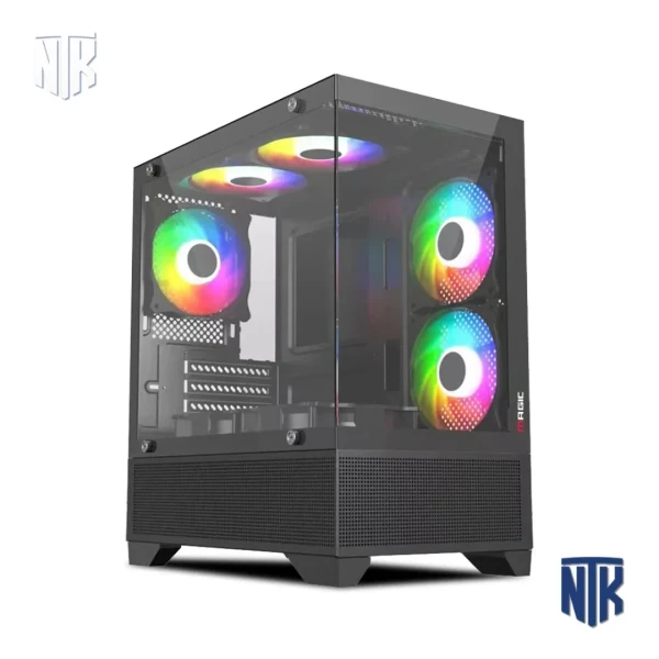 Vỏ case Magic Mix Tower Air Black | M-ATX | ITX | Kính cường lực | VGA 350mm | Tản CPU 160mm