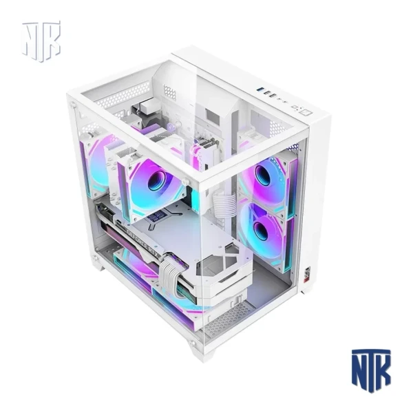 Vỏ Case Magic O11 Ultra White | O11 Ultra | M-ATX | kính cường lực | 341x270x379mm | hỗ trợ VGA 320mm