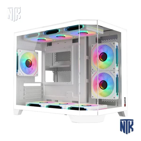 Vỏ Case Magic Cubi-M Pro White | M-ATX | Kính cường lực | Hỗ trợ AIO 360mm | VGA 400mm