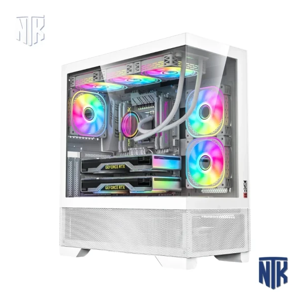 Vỏ Case Magic MIX Full Tower White Air Lưới | Kính cường lực | E-ATX | Hỗ trợ AIO 360mm Top