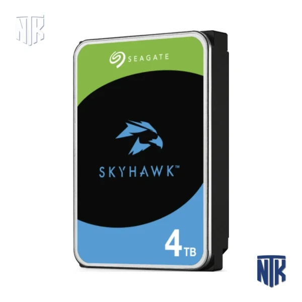 Ổ cứng Camera HDD 4TB Seagate Skyhawk ST4000VX016 | SATA 6Gb/s · CMR · Cache 256MB · Speed 180MB/s | 64 camera HD · 16 bay · RV Sensors · 180TB/năm