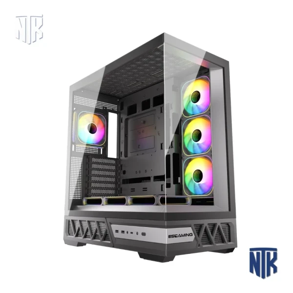 Vỏ Case MAGIC ESGAMING ENKIDO BLACK | Mid Tower ATX | Kính Cường Lực | Hỗ Trợ VGA 340mm