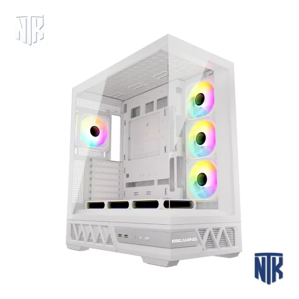 Vỏ Case MAGIC ESGAMING ENKIDO WHITE | Mid Tower ATX | Kính Cường Lực | Hỗ Trợ VGA 340mm