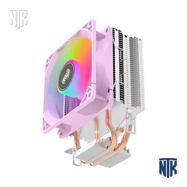 Tản Nhiệt Khí CPU Aigo ICE200 Pro | Black/White/Pink | Fan 90mm RGB | 1500RPM | Intel LGA1700 AMD AM5