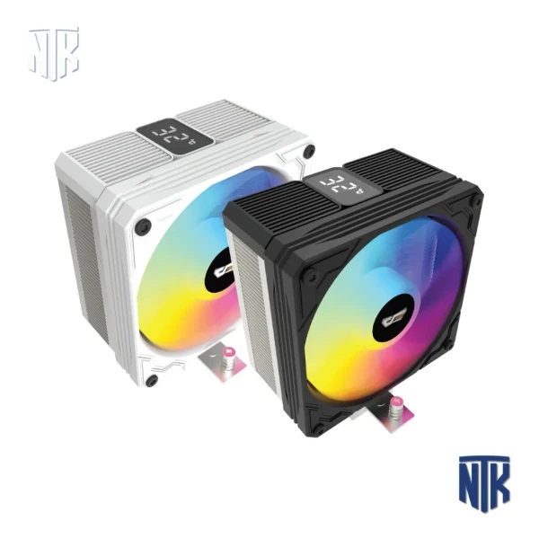 Tản Nhiệt khí CPU Darkflash M400 Digital Display | ARGB | 120mm | 4 Heat Pipe | Intel LGA  