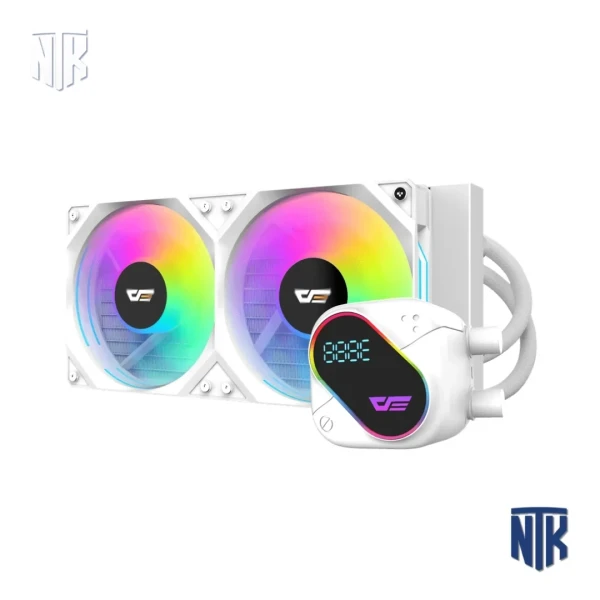 Tản Nhiệt Nước AIO DarkFlash DO240 White | 240mm | ARGB | TDP 280W | Intel  – AMD