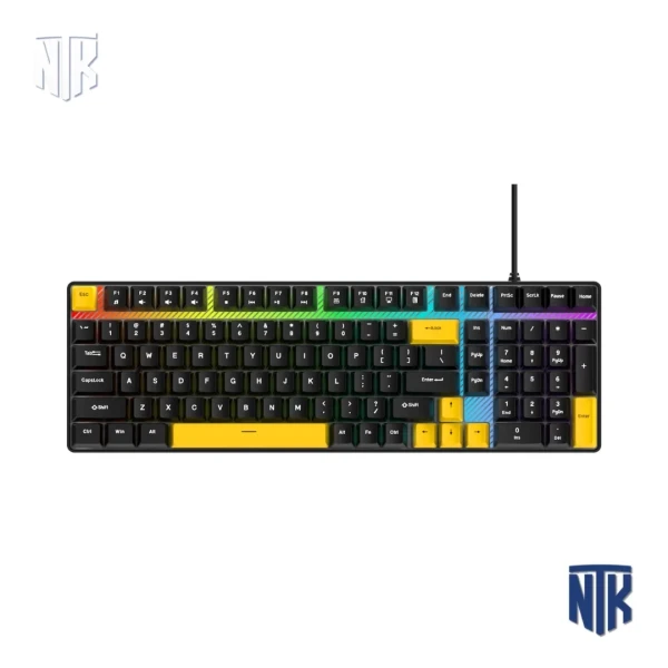 Bàn Phím Giả Cơ Gaming OIJIGE K103 | LED 7 Màu | 104 Phím | Cổng Type-C
