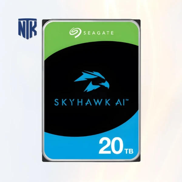 Ổ Cứng Camera HDD 8TB Seagate Skyhawk AI ST8000VE001 | 7200 RPM · SATA III 6Gb/s · Cache 256MB · 550TB/năm | ImagePerfect AI