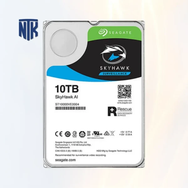 Ổ Cứng Camera 10TB Seagate Skyhawk AI ST10000VE0008 
