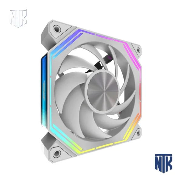 Quạt Tản Nhiệt DARKFLASH INF34 ARGB White | 120mm | Forward/Reverse | Hub LED | 2000RPM