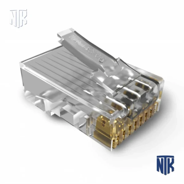 Đầu Bấm Mạng RJ45 Golden Link GL-2017015E | Cat5e UTP | Mạ Vàng 18K | 100 Cái