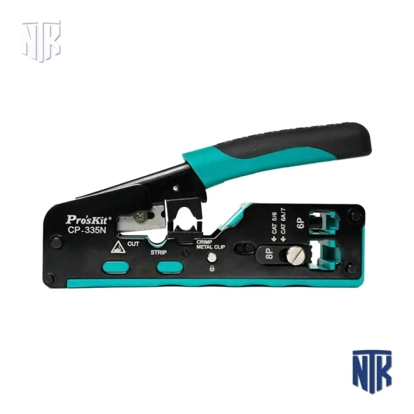 Kìm Bấm Mạng Đa Năng Pro'sKit CP-335N | RJ45 CAT5/6/6A/7 | RJ11 RJ12 | Tuốt Cắt Dây